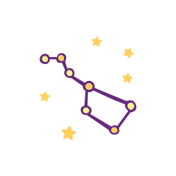 Big Dipper, stars, constellations, sky, space